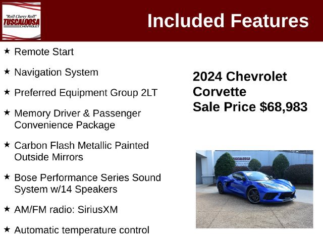 Used 2024 Chevrolet Corvette Stingray Preferred Cpe w/ 2LT RWD image 12