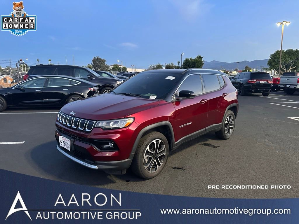 Used 2022 Jeep Compass Limited w/ Sun and Sound Group AWD/4WD image 1