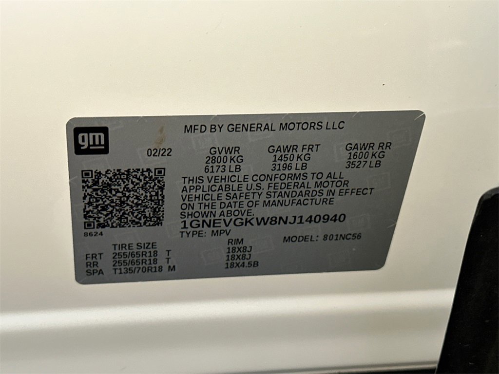 Used 2022 Chevrolet Traverse LT w/ Midnight/Sport Edition image 38