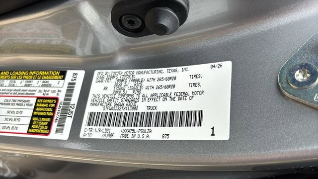 New 2026 Toyota Tundra Limited w/ TRD Off-Road Package AWD/4WD image 43