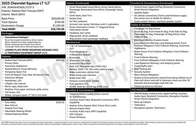 Used 2025 Chevrolet Equinox LT FWD image 16