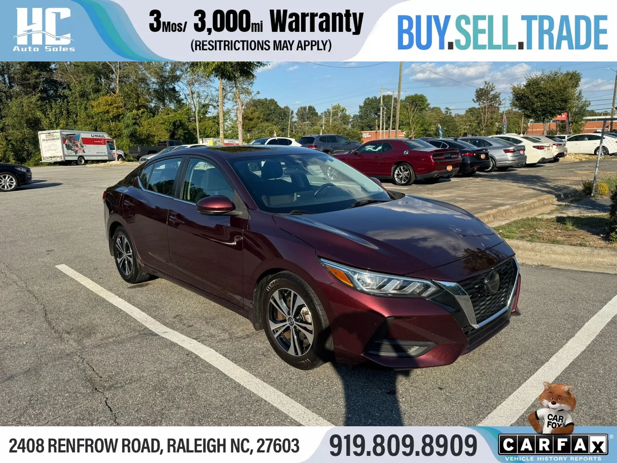 Used 2020 Nissan Sentra SV FWD image 7