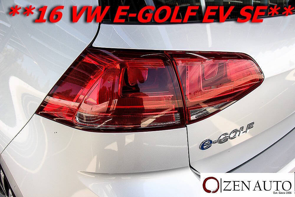 Used 2016 Volkswagen e-Golf SE FWD image 42