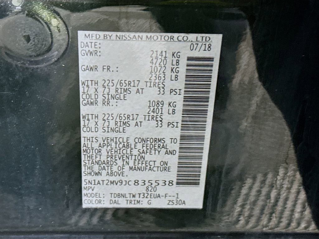 Used 2018 Nissan Rogue SV w/ Sun & Sound Touring Package image 37