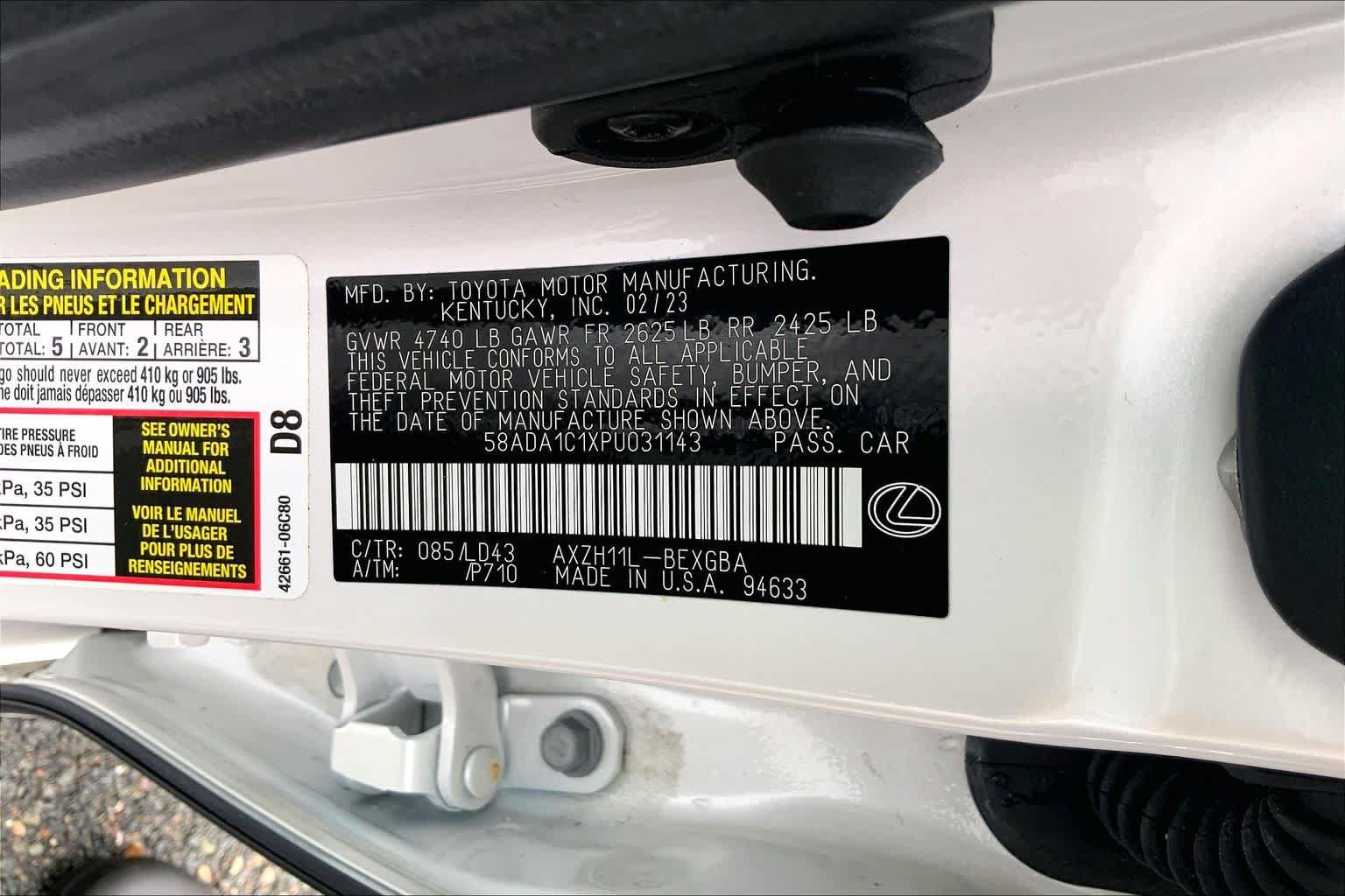 Used 2023 Lexus ES 300h w/ Premium Package FWD image 37