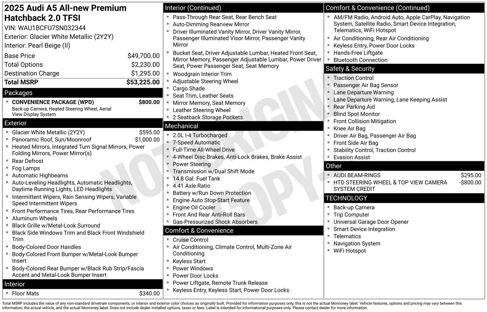 Used 2025 Audi A5 2.0T Premium w/ Convenience Package image 39