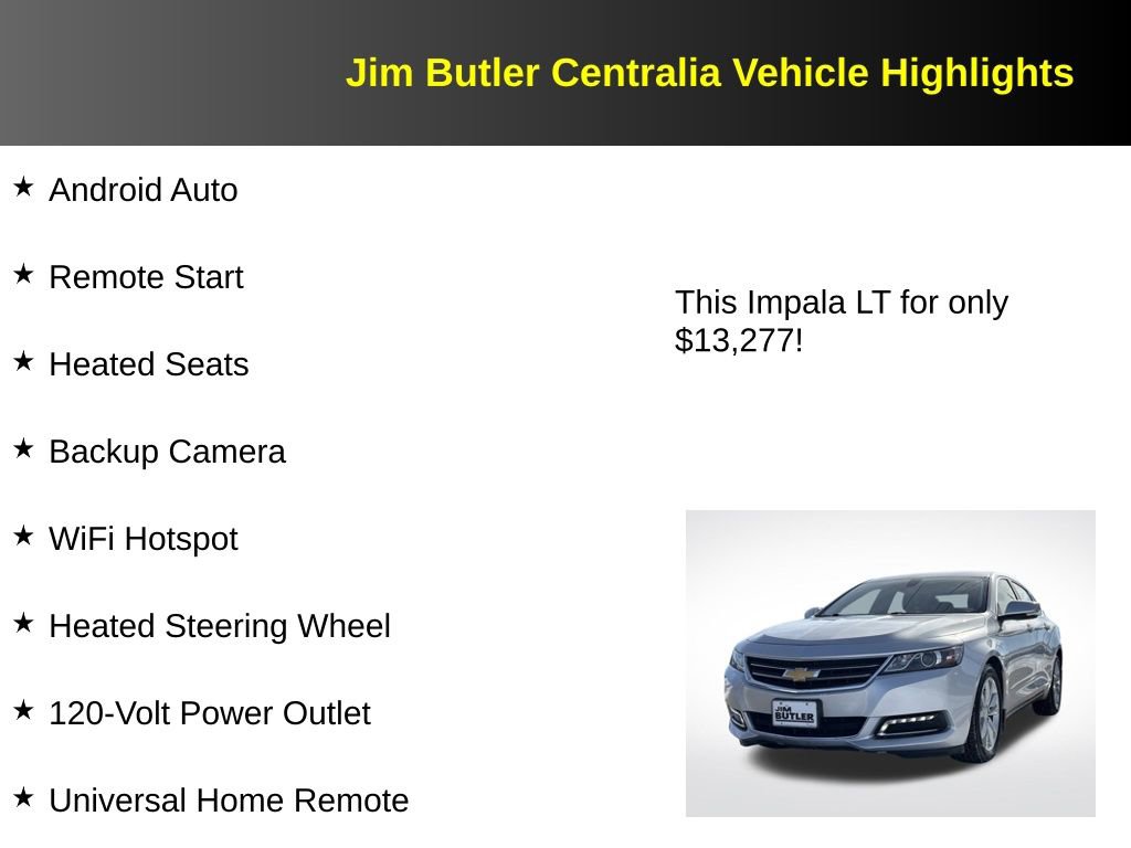 Used 2019 Chevrolet Impala LT w/ LT Convenience Package image 17