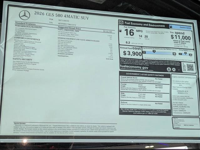 New 2026 Mercedes-Benz GLS 580 4MATIC image 20