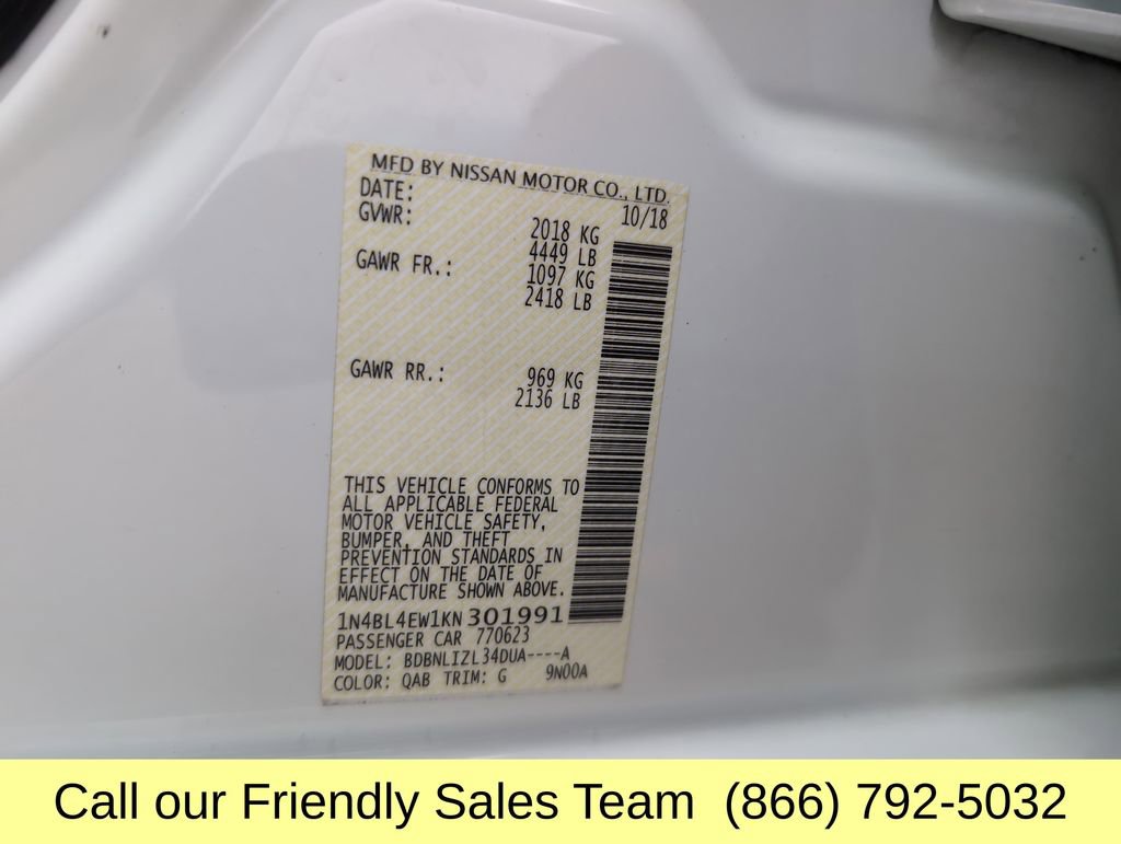 Used 2019 Nissan Altima 2.5 SL AWD/4WD image 28