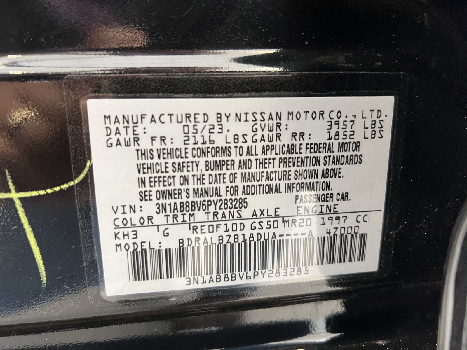 Used 2023 Nissan Sentra S w/ Trunk Package image 43