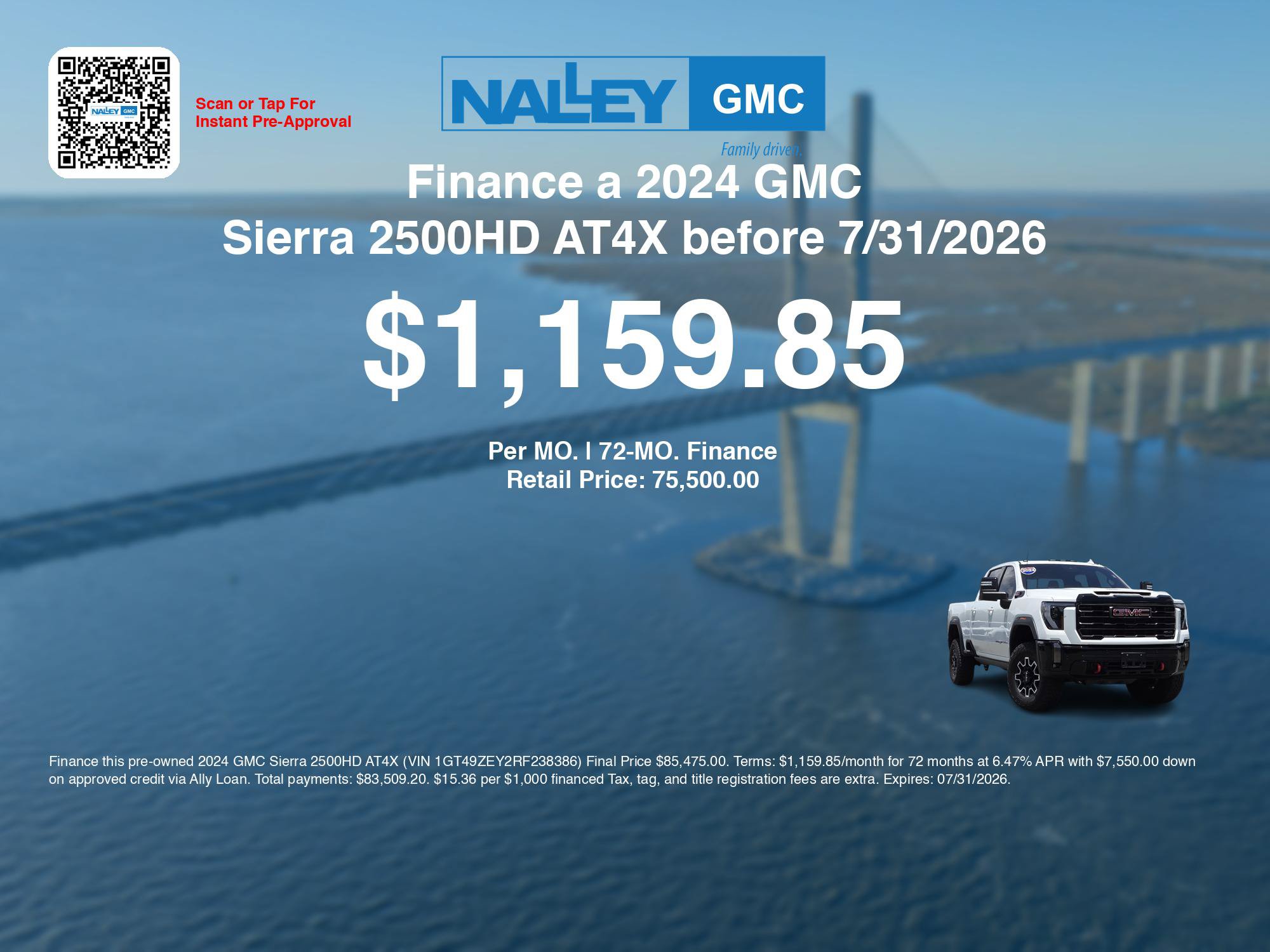 Used 2024 GMC Sierra 2500 AT4X AWD/4WD image 3