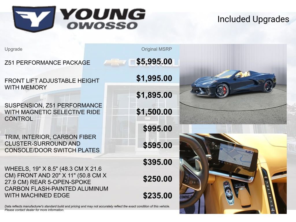 Certified 2021 Chevrolet Corvette Stingray Premium Conv w/ Z51 Performance Package RWD image 4