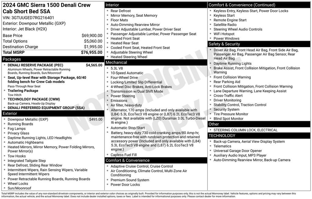 Used 2024 GMC Sierra 1500 Denali w/ Denali Reserve Package image 48