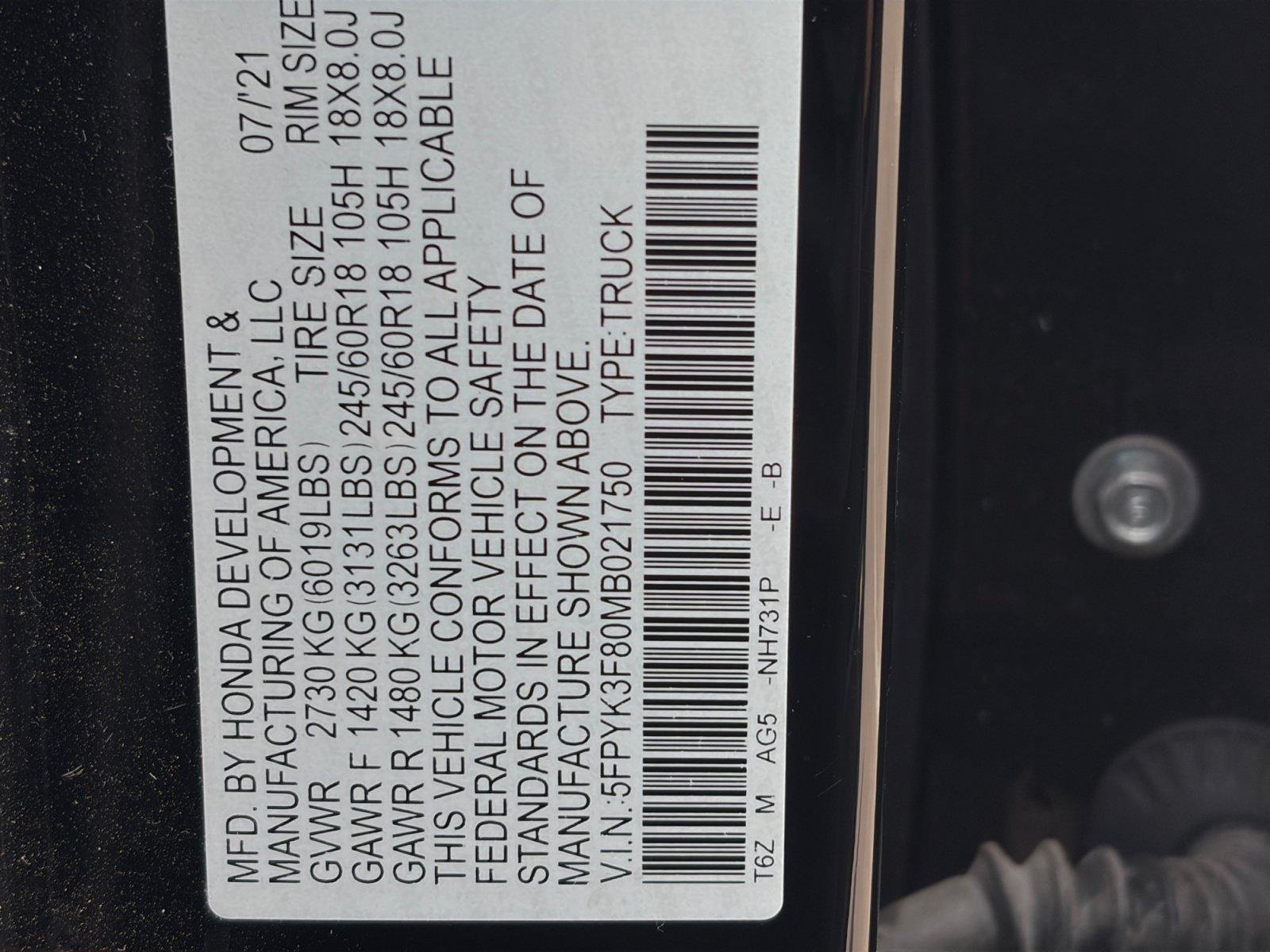Used 2021 Honda Ridgeline Black Edition image 31