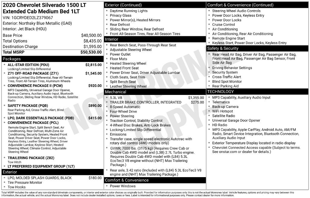 Used 2020 Chevrolet Silverado 1500 LT w/ All-Star Edition AWD/4WD image 6