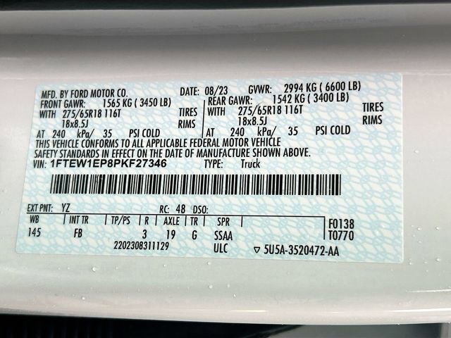 Certified 2023 Ford F150 XLT w/ Equipment Group 302A High image 34