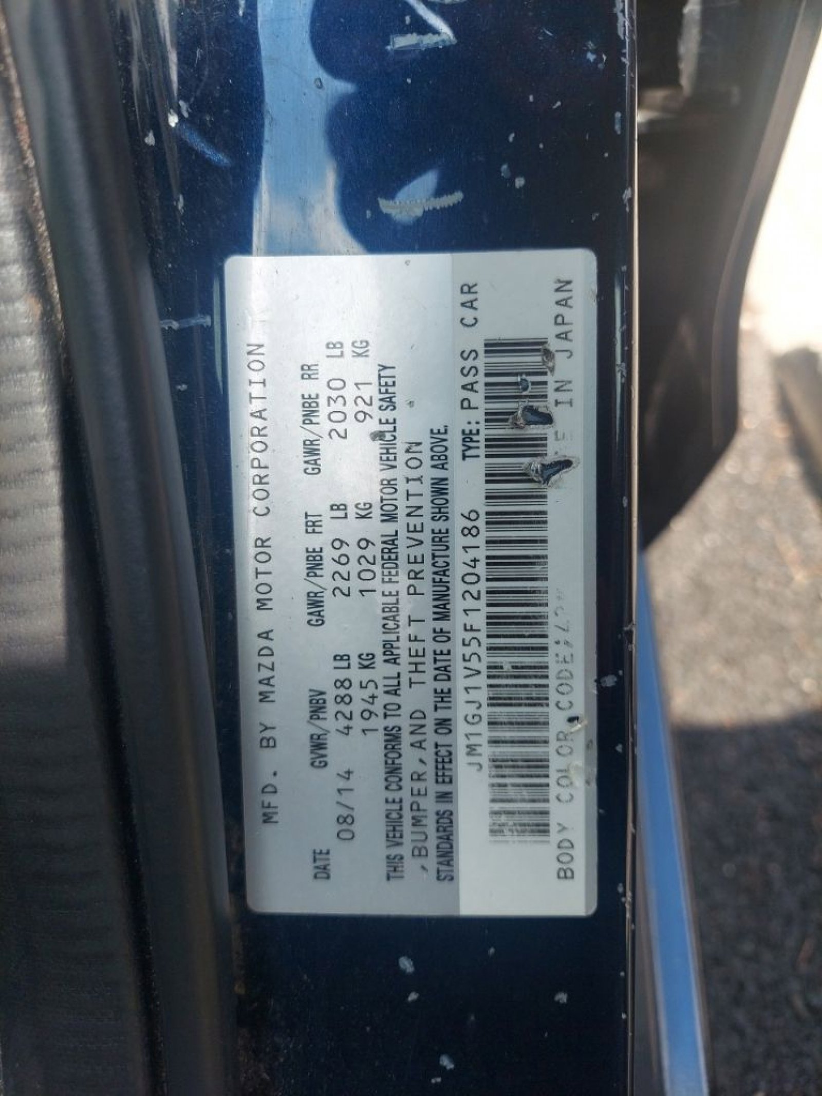 Used 2015 MAZDA MAZDA6 Touring FWD image 11