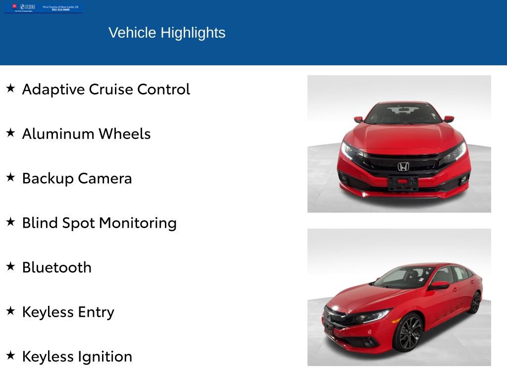 Used 2019 Honda Civic Sport image 2