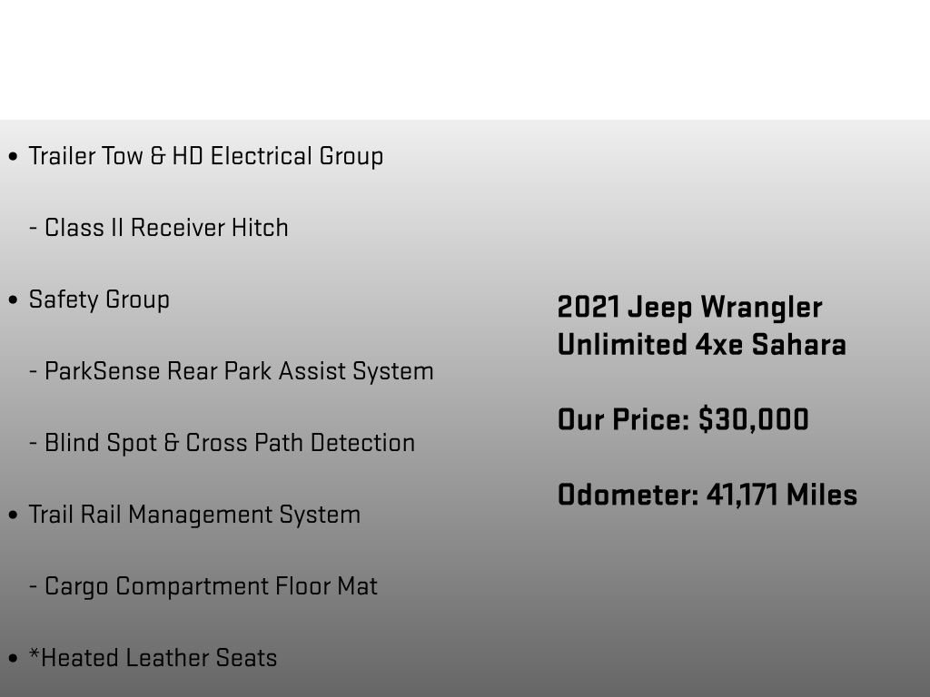 Used 2021 Jeep Wrangler Unlimited Sahara w/ Cold Weather Group image 12