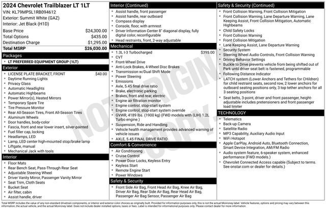 Used 2024 Chevrolet TrailBlazer LT FWD image 4