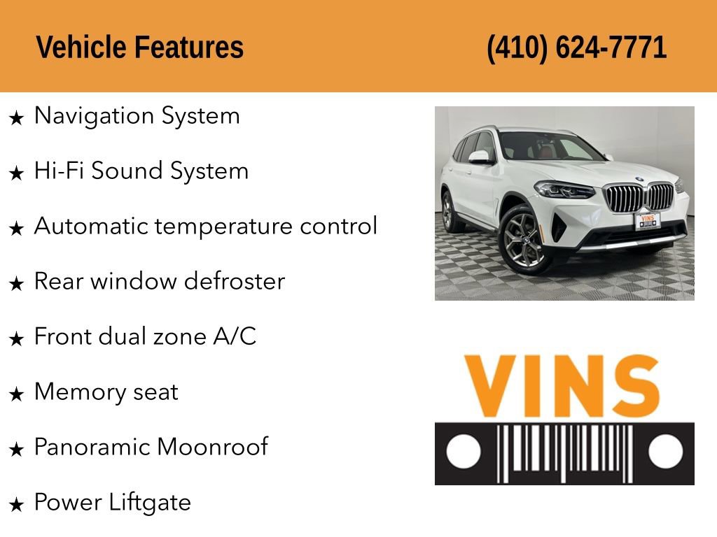 Used 2023 BMW X3 xDrive30i w/ Premium Package image 5