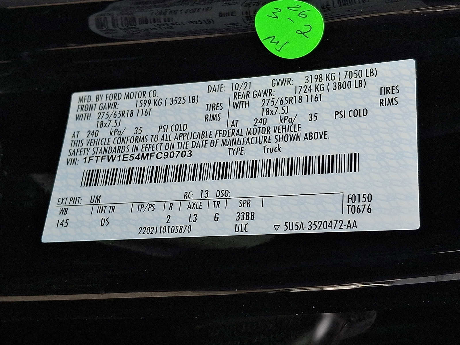 Used 2021 Ford F150 XLT w/ Equipment Group 302A High image 22