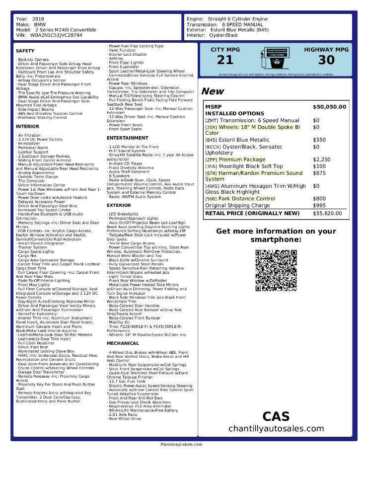 Used 2018 BMW M240i Convertible image 24