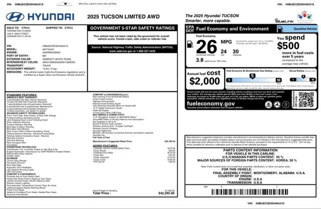 Used 2025 Hyundai Tucson Limited image 49