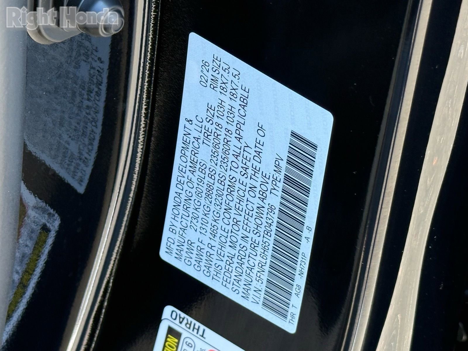 Used 2026 Honda Odyssey EX-L image 34