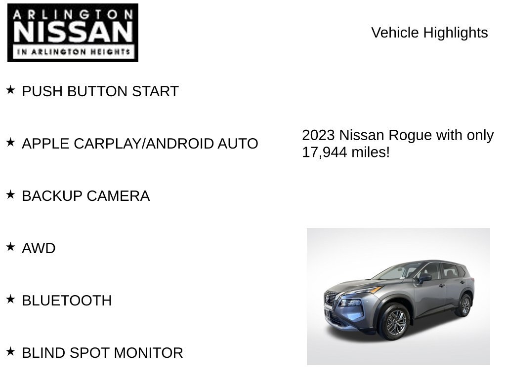 Certified 2023 Nissan Rogue S AWD/4WD image 7