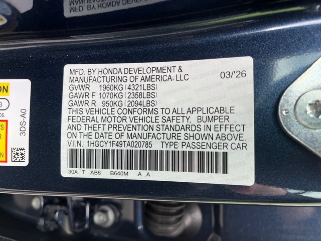 New 2026 Honda Accord SE image 20
