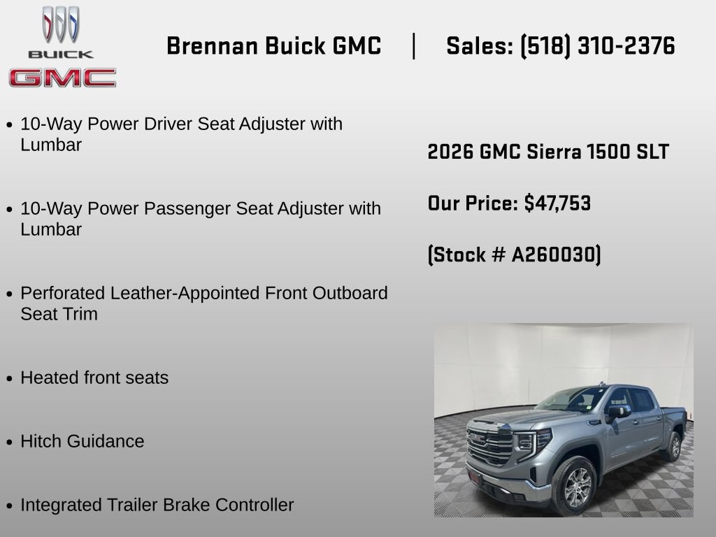 Certified 2026 GMC Sierra 1500 SLT AWD/4WD image 12
