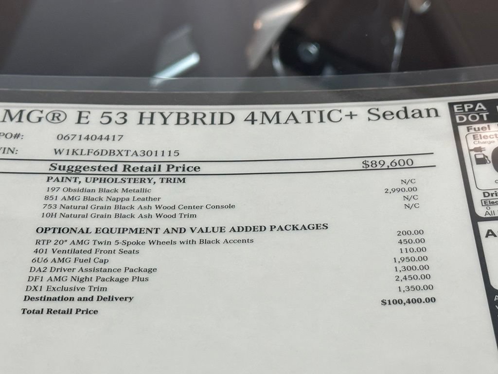 New 2026 Mercedes-Benz E 53 AMG e 4MATIC Sedan image 16