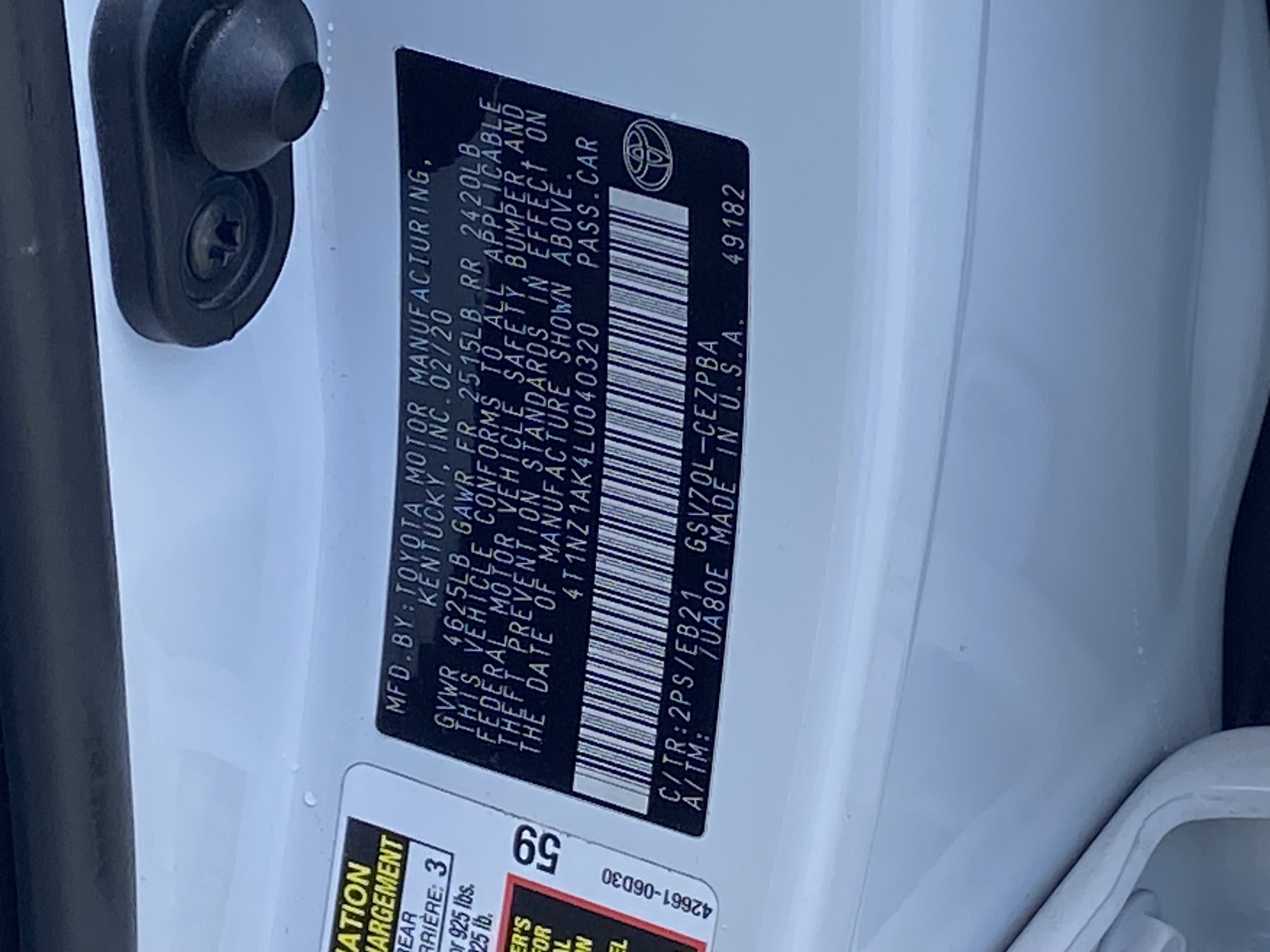 Certified 2020 Toyota Camry TRD image 30