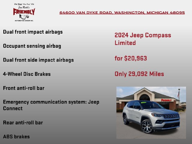 Used 2024 Jeep Compass Limited AWD/4WD image 15