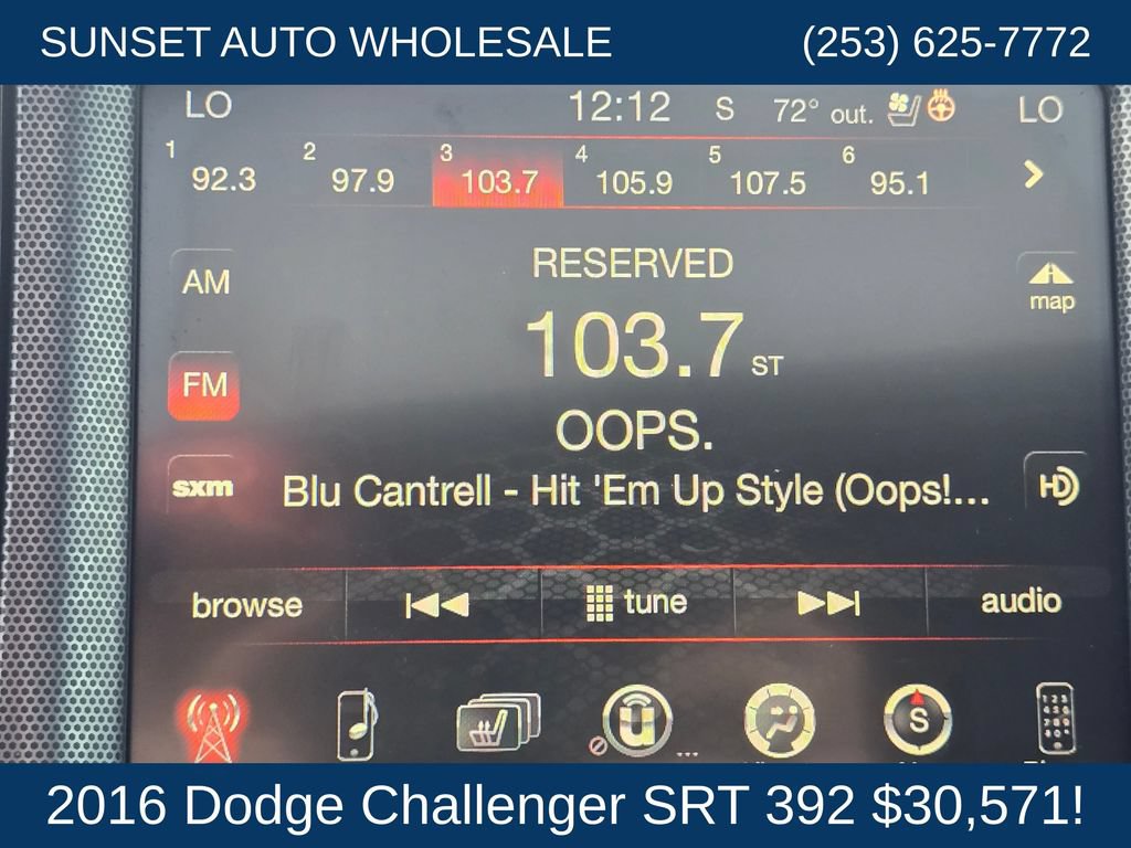 Used 2016 Dodge Challenger SRT w/ Technology Group RWD image 37