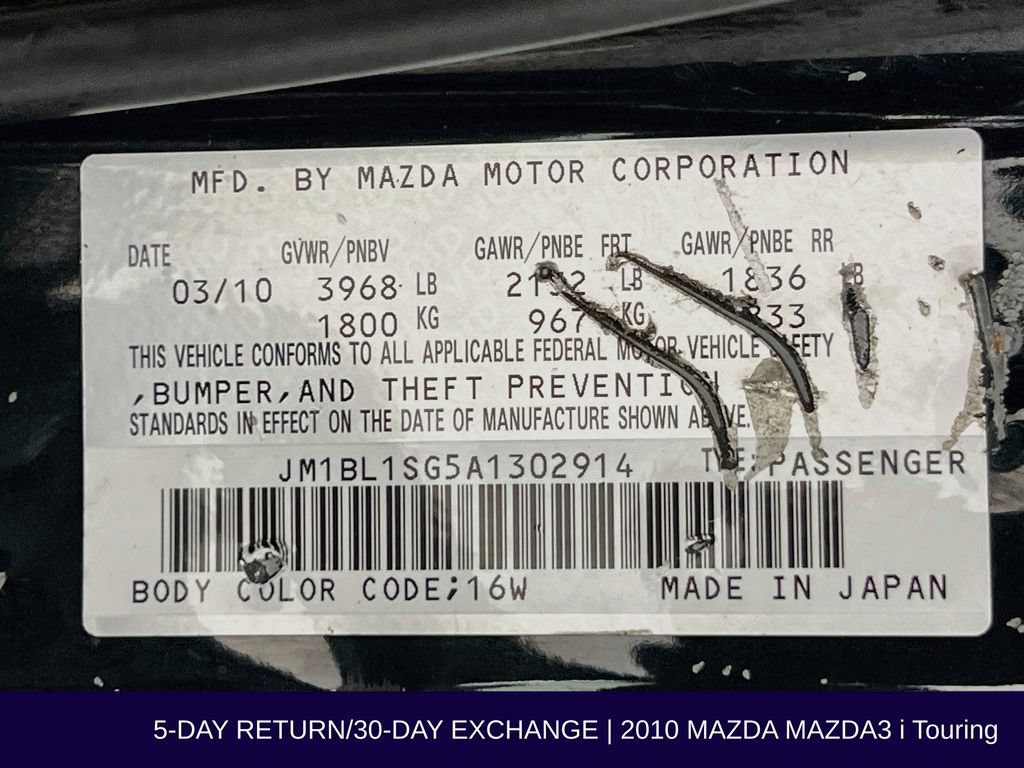 Used 2010 MAZDA MAZDA3 i Touring FWD image 32
