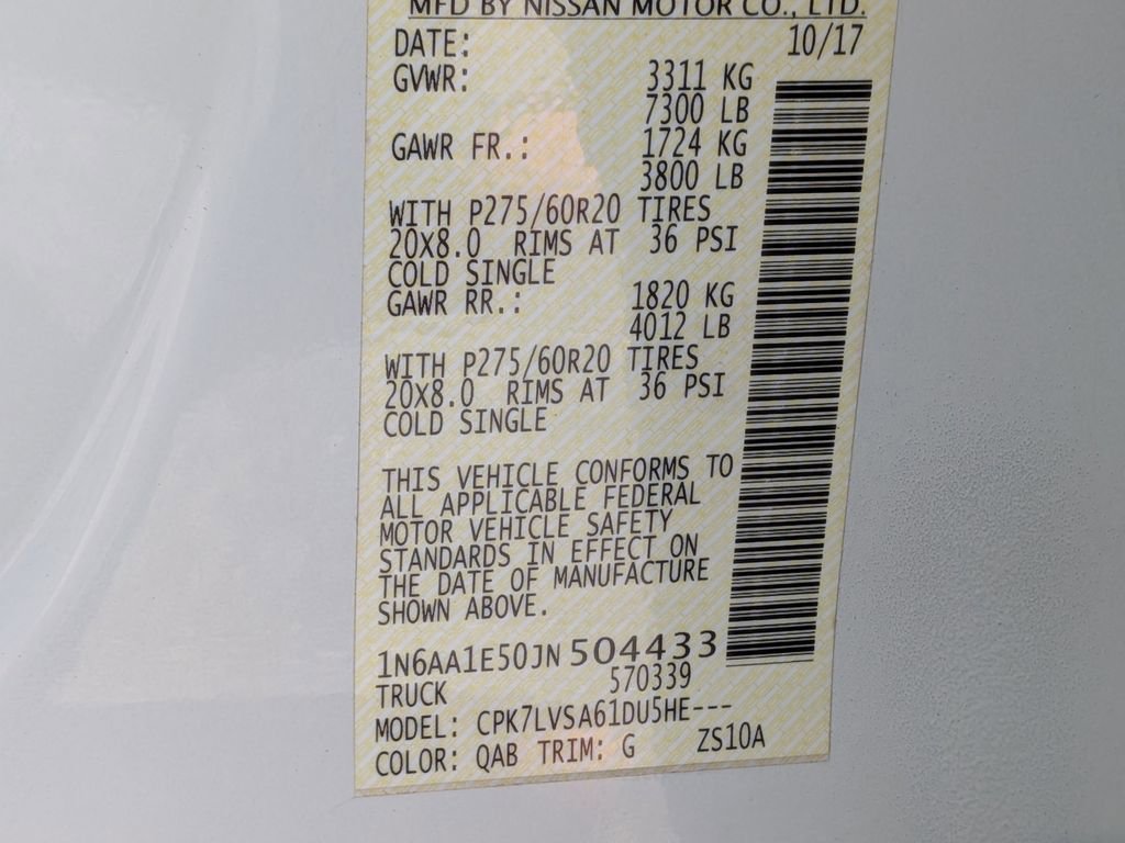 Used 2018 Nissan Titan SL w/ Chrome Package image 24