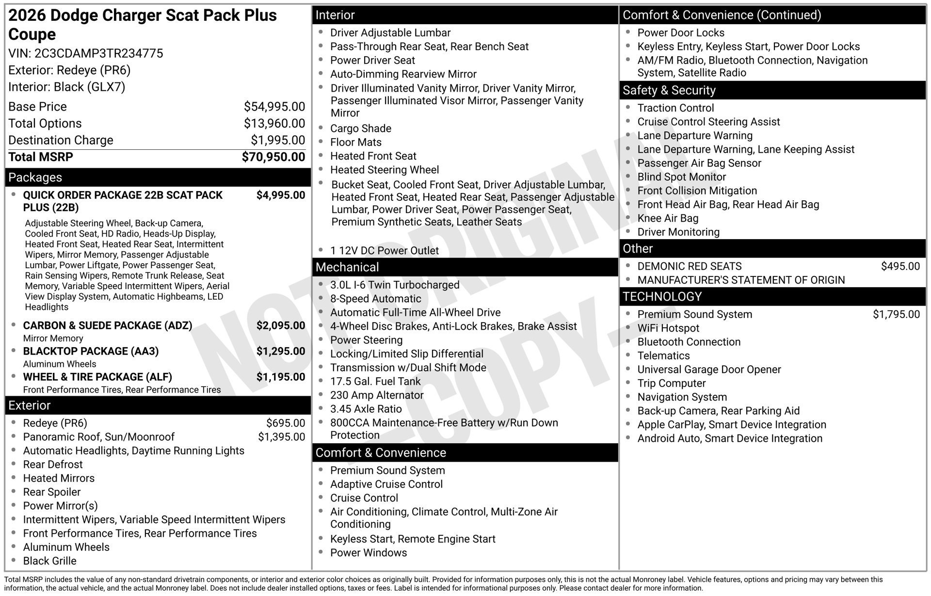 New 2026 Dodge Charger Scat Pack AWD/4WD image 37