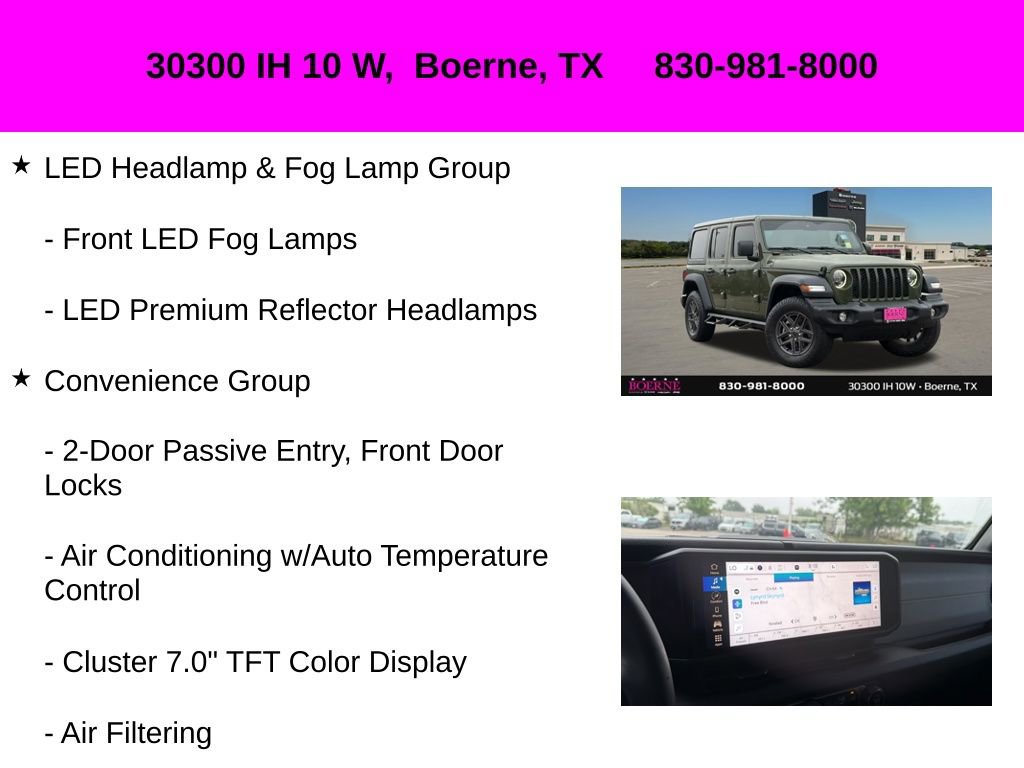 Used 2024 Jeep Wrangler Unlimited Sport AWD/4WD image 30