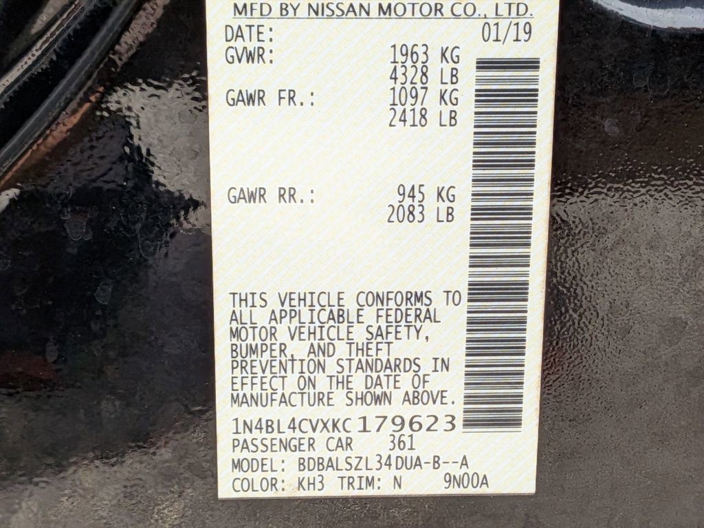 Used 2019 Nissan Altima 2.5 SR FWD image 28