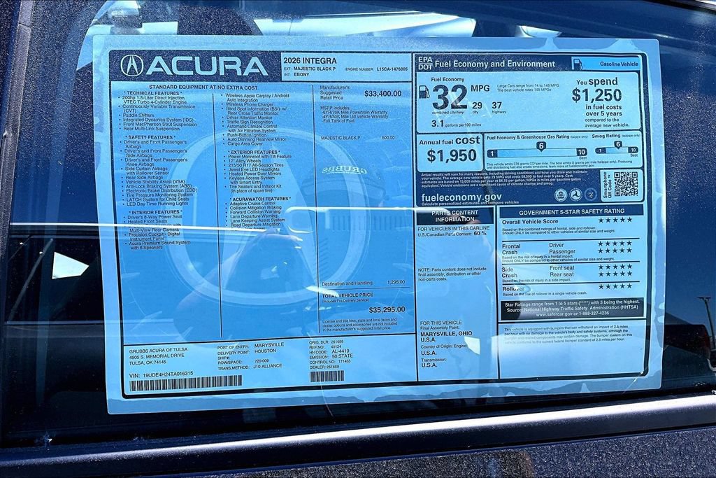 New 2026 Acura Integra FWD image 39