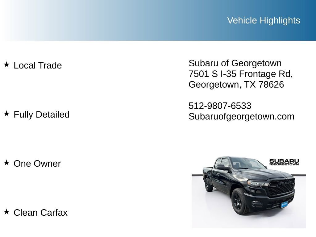 Used 2025 RAM 1500 Tradesman w/ Night Edition image 10