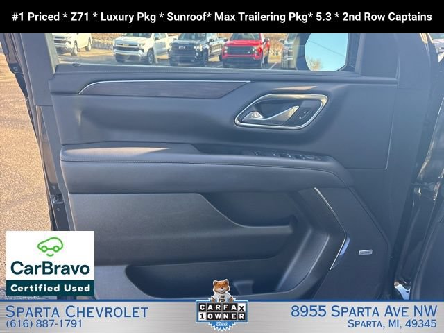 Certified 2024 Chevrolet Tahoe Z71 w/ Luxury Package AWD/4WD image 9
