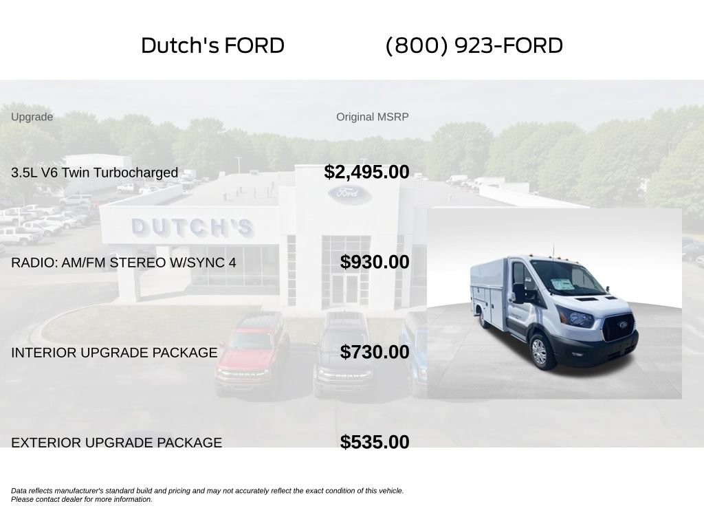 New 2024 Ford Transit 350 w/ Interior Upgrade Package RWD image 5