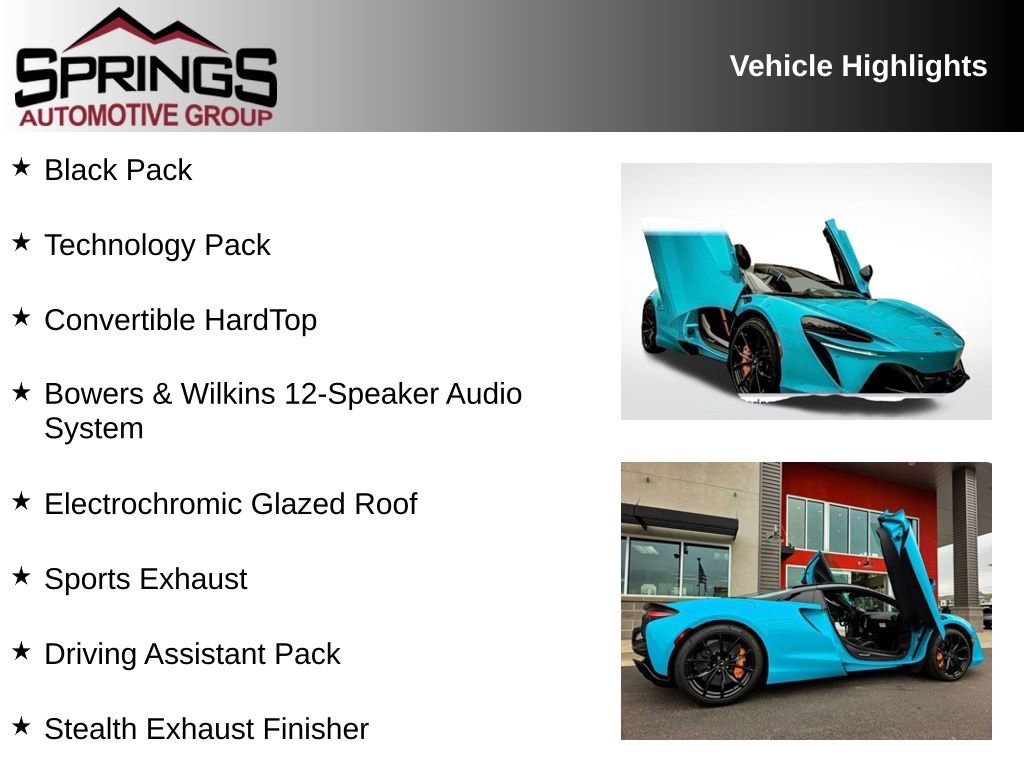 Used 2025 McLaren Artura Spider RWD video 2