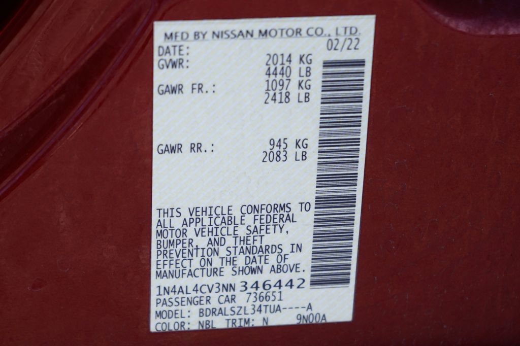 Used 2022 Nissan Altima 2.0 SR FWD image 49