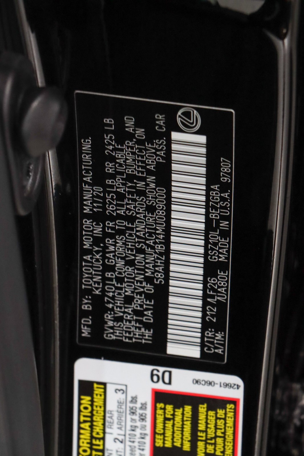 Used 2021 Lexus ES 350 F Sport w/ Special Edition FWD image 32