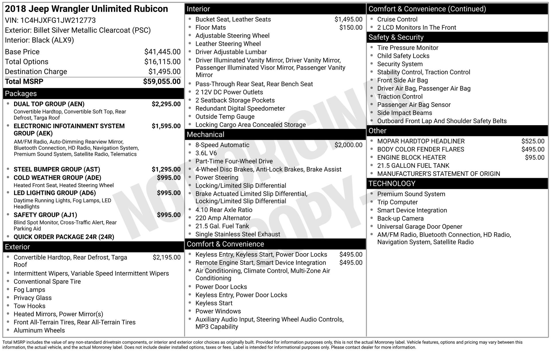 Used 2018 Jeep Wrangler Unlimited Rubicon w/ Dual Top Group image 31