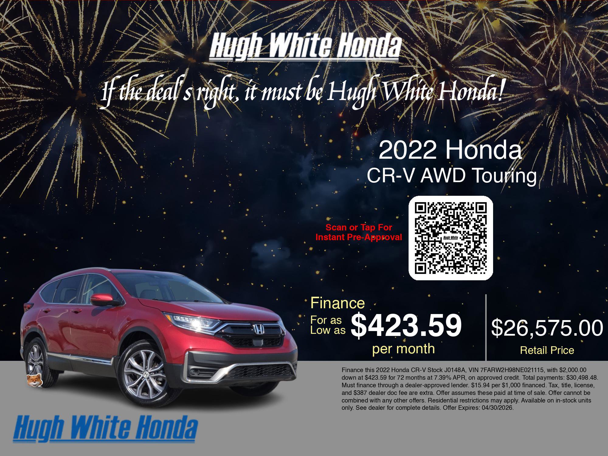 Used 2022 Honda CR-V Touring image 3